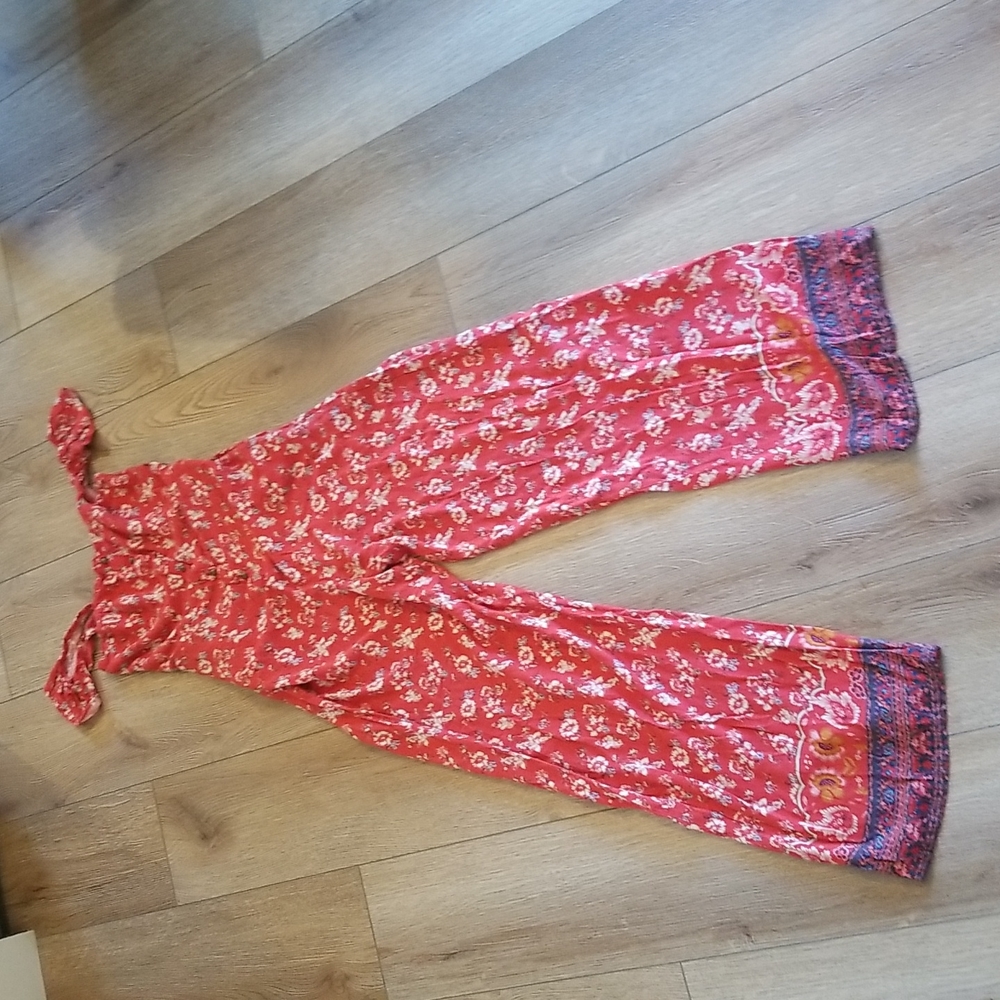 Womens cute red jumpsuit